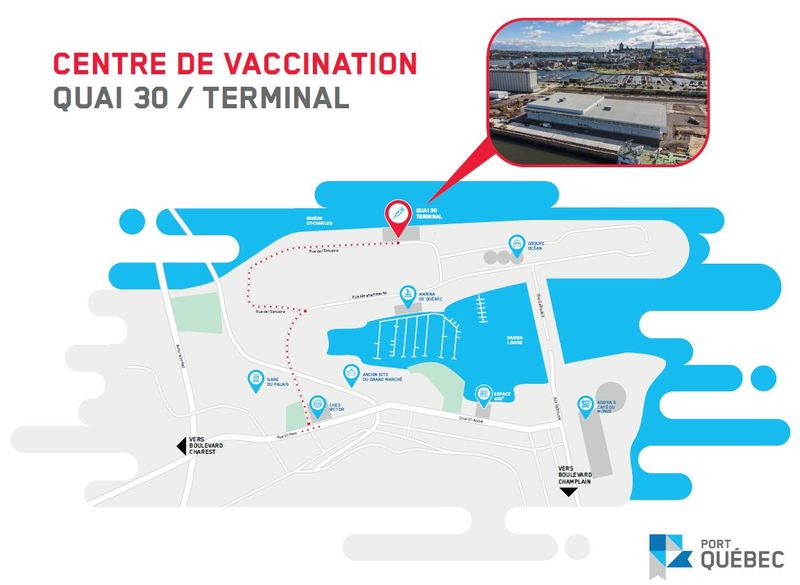 Centre de vaccination Quai 30